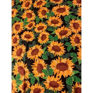 Sunflower Cotton Fabric 1/2 Yard 44" wide Sewing & Crafts